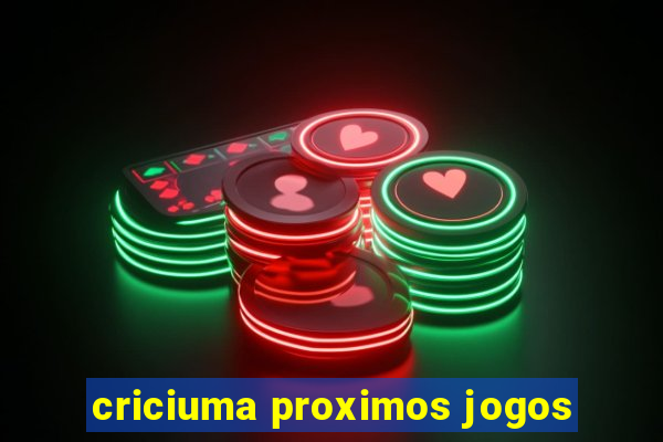 criciuma proximos jogos